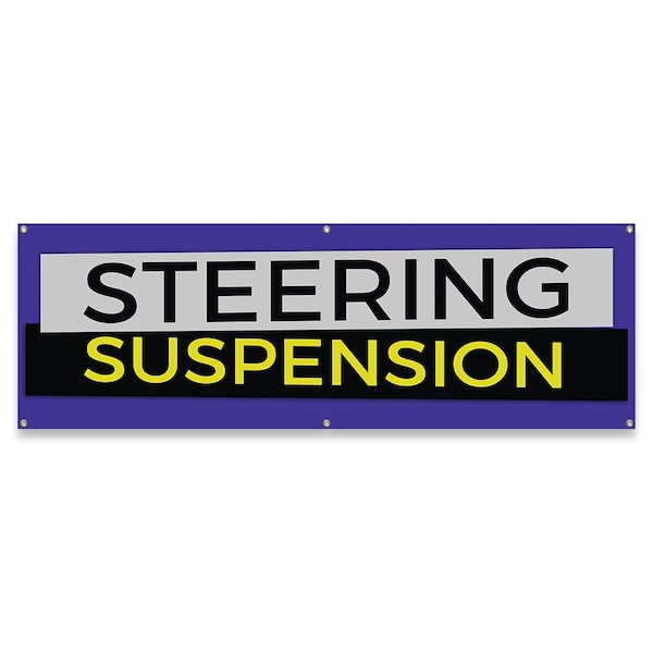 Steering Suspension Banner Concession Stand Food Truck Single Sided
